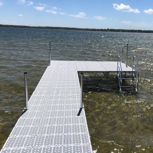 Make your patio/sundeck as large as you want, 8 foot x 12 foot with adjustable steps pictured