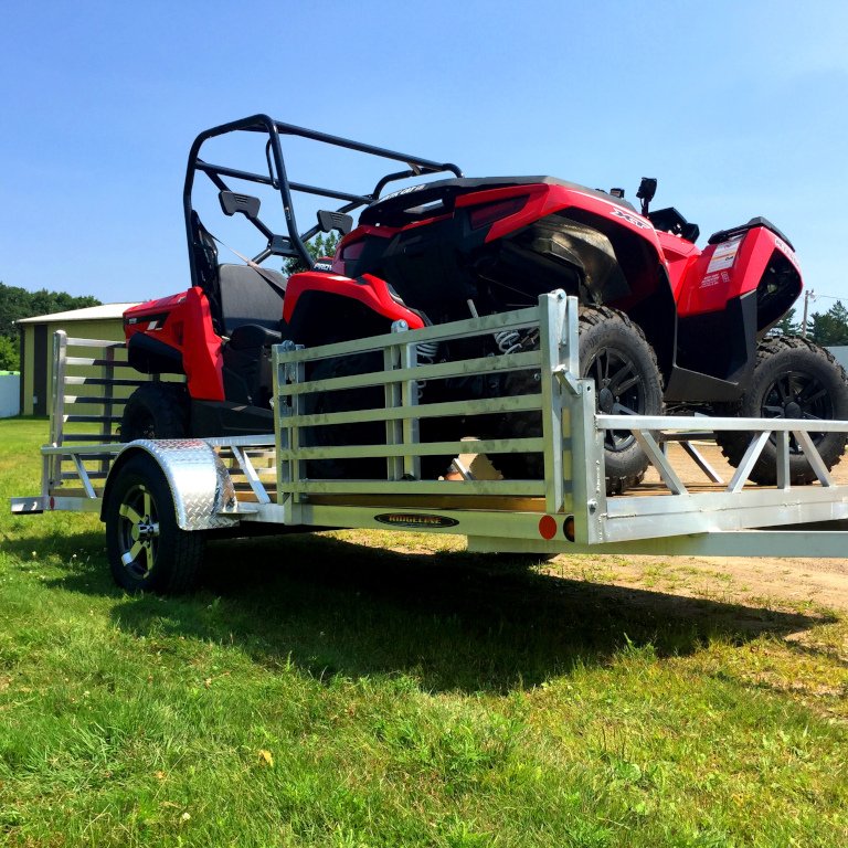 Add a side load ramp to quickly and easily load multiple machines.