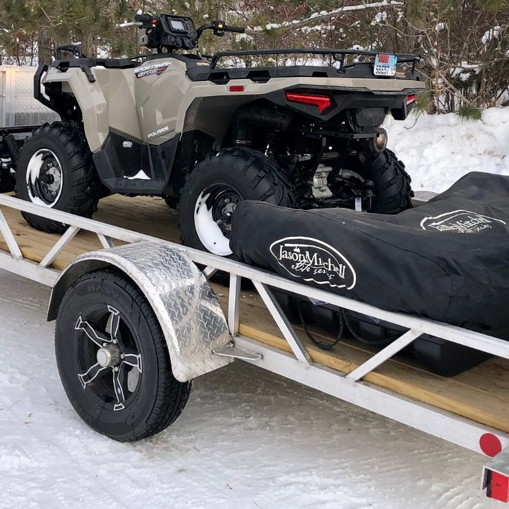 Used to Haul 1 ATV and Portable Ice House