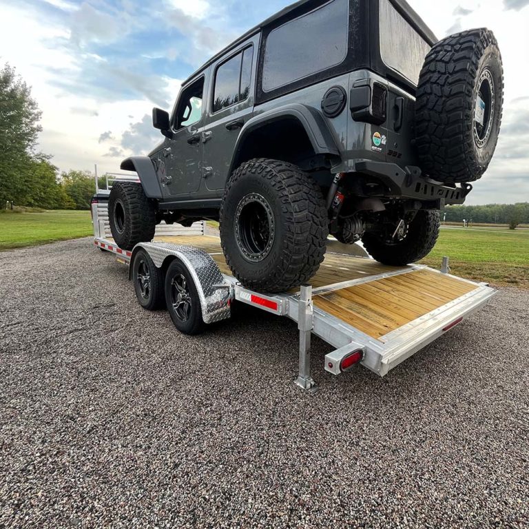 Keep your vehicle stable with rear jack stabilizers.